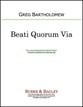 Beati Quorum Via SATB choral sheet music cover